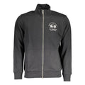 La Martina Black Cotton Men's Luxury Zip Sweatshirt - Designer | Mens Edit