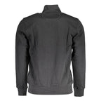 La Martina Black Cotton Zip Sweatshirt