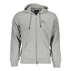 La Martina Grey Brushed Cotton Men's Sweatshirt - Designer | Mens Edit