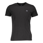 La Martina Black Cotton Men's T-Shirt - Premium Designer | Mens Edit