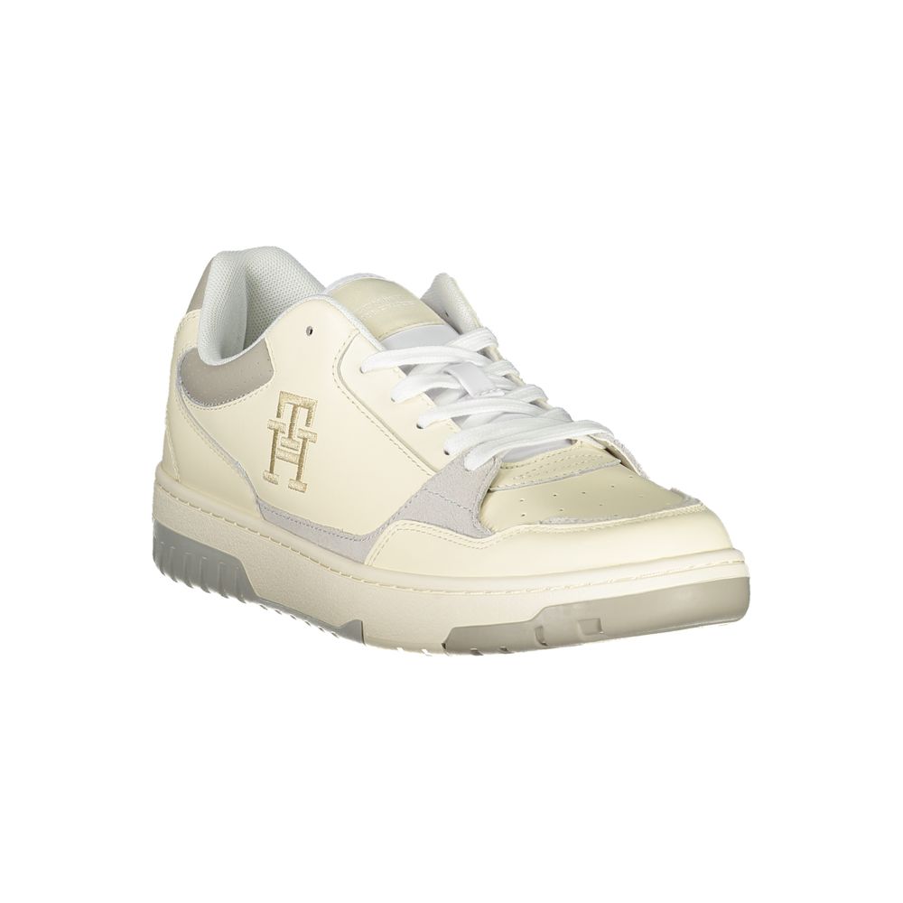Tommy Hilfiger Μπεζ Αθλητικά Sneakers με Μοναδική Κεντητική