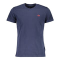 La Martina Blue Cotton Men's Premium T-Shirt - Designer Tee | Mens Edit