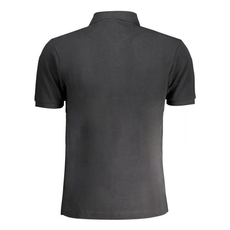 La Martina Cotton Polo Shirt in Black