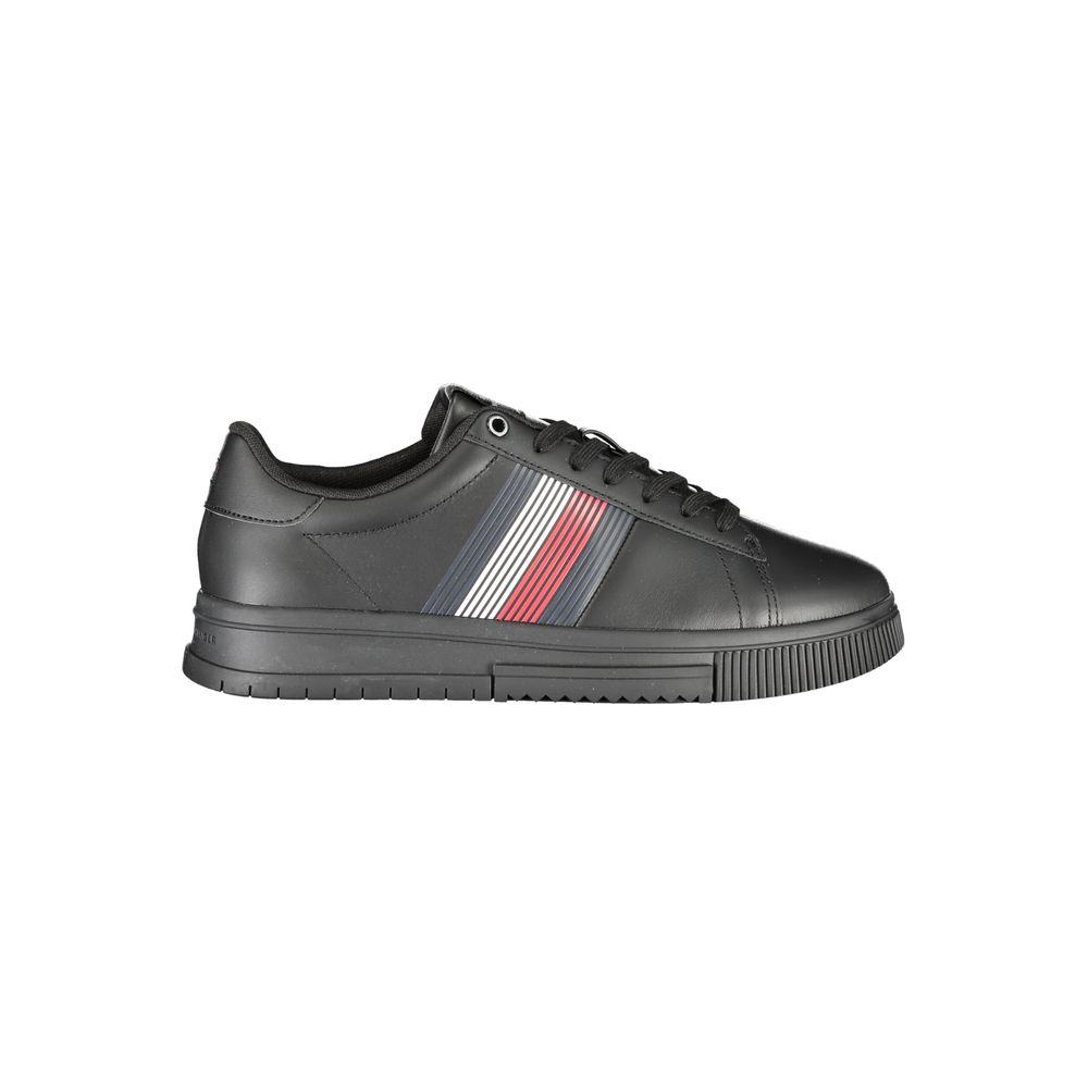 Tommy Hilfiger Μαύρο Πολυουρεθανικό Αθλητικό Παπούτσι