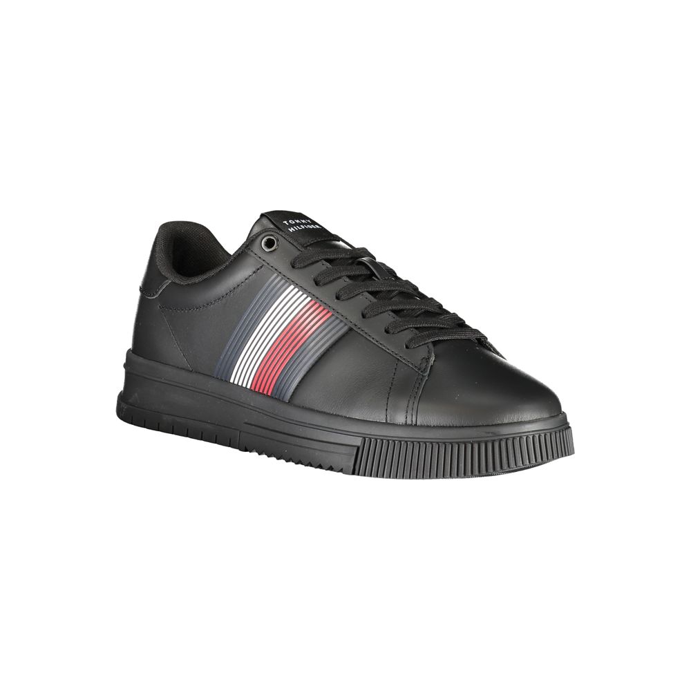 Tommy Hilfiger Μαύρο Πολυουρεθανικό Αθλητικό Παπούτσι