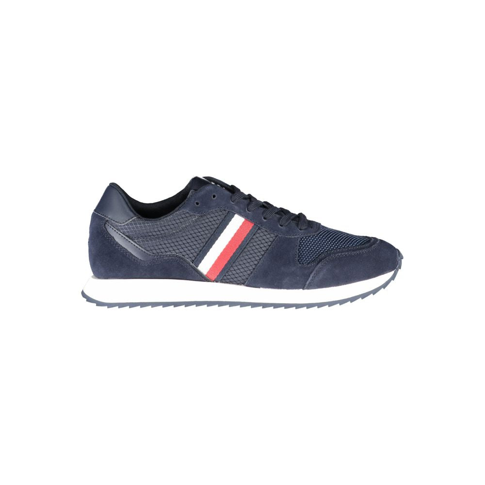 Blue Polyester Men Sneaker mens luxury fashion - Mens Edit