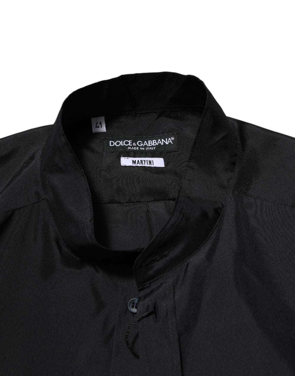 Dolce & Gabbana 100% Silk MARTINI Dress Shirt in Dark Blue