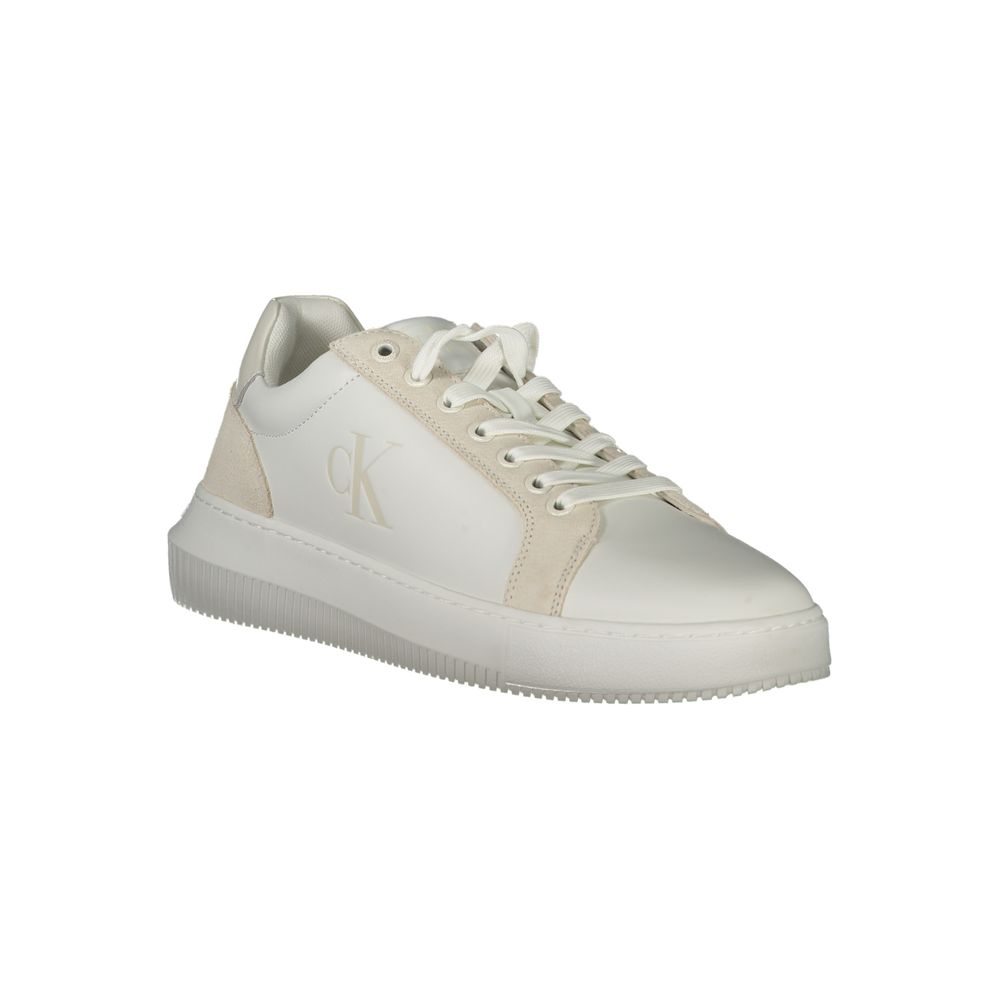 Calvin Klein White Polyurethane Sneaker