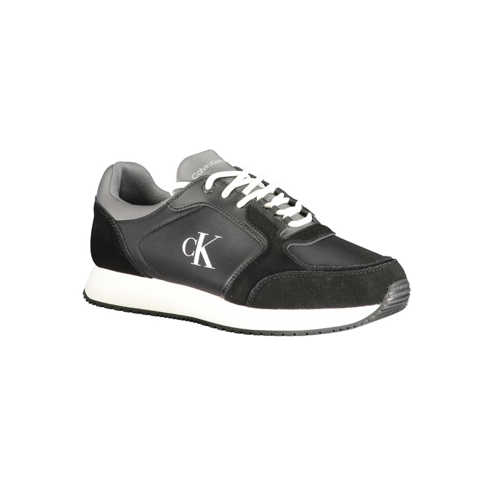 Calvin Klein Black Polyurethane Sneaker