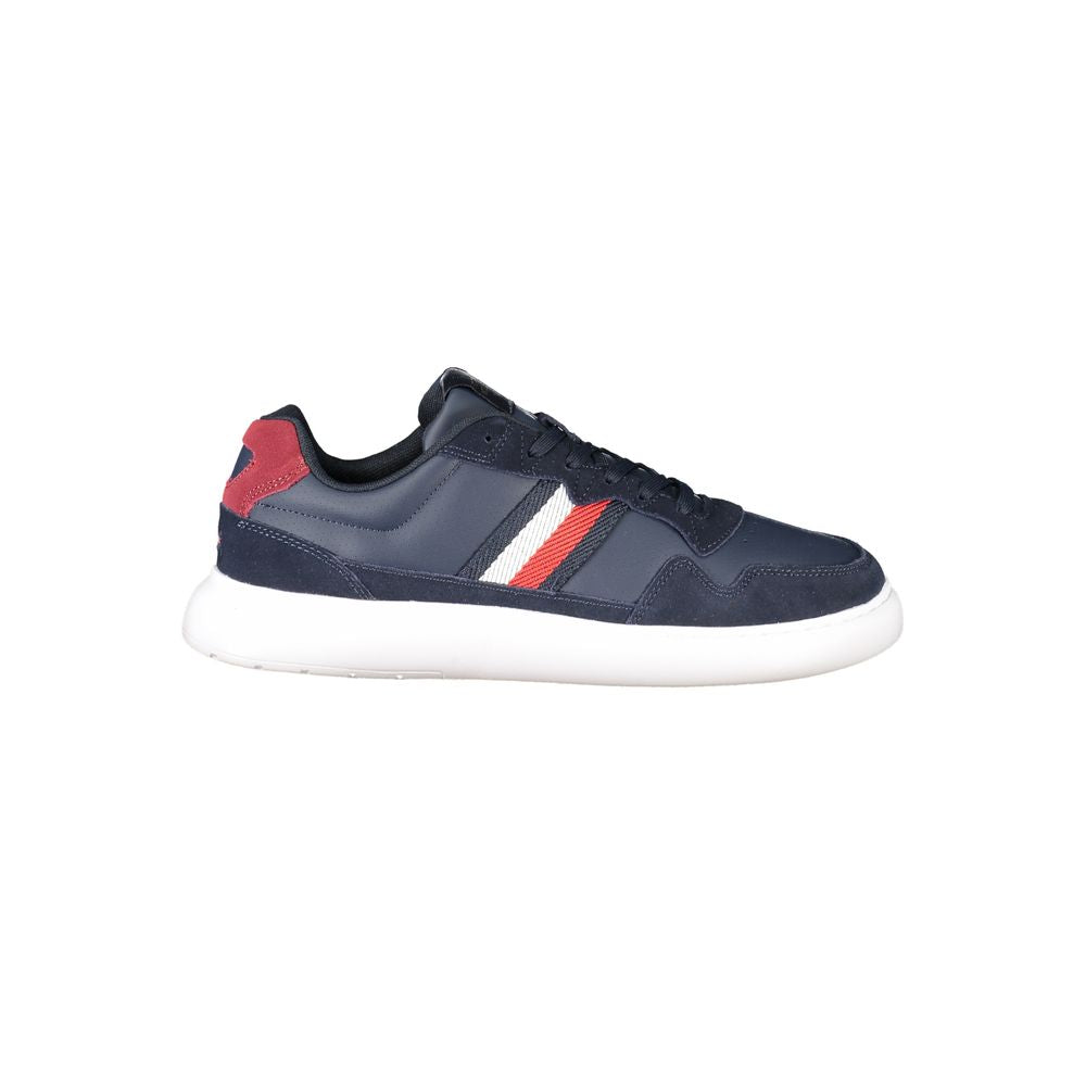 Blue Polyurethane Men Sneaker mens luxury fashion - Mens Edit