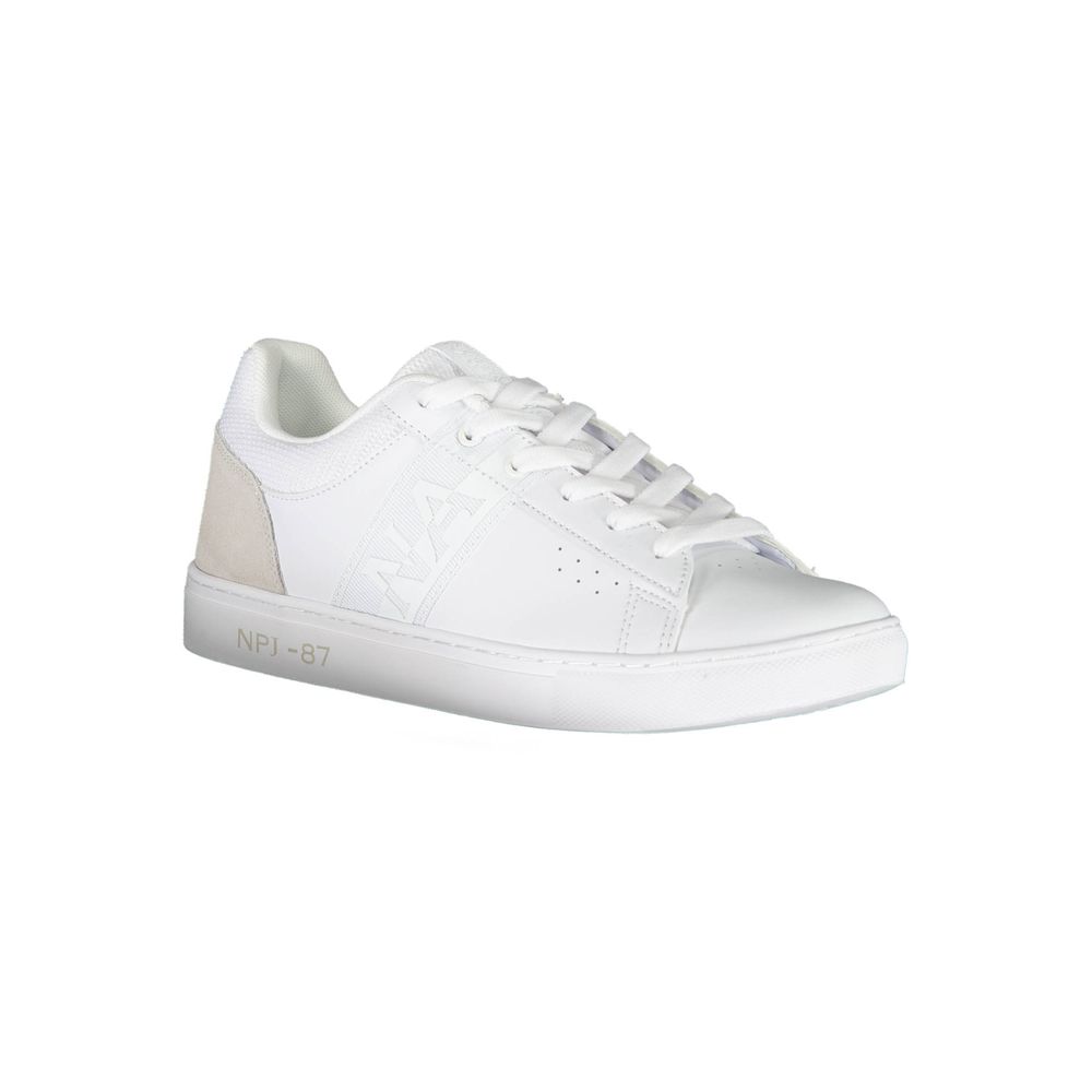 Napapijri Δερμάτινο Sneaker Λευκό