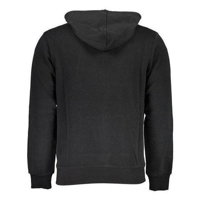 La Martina Brushed Cotton Hoodie in Black
