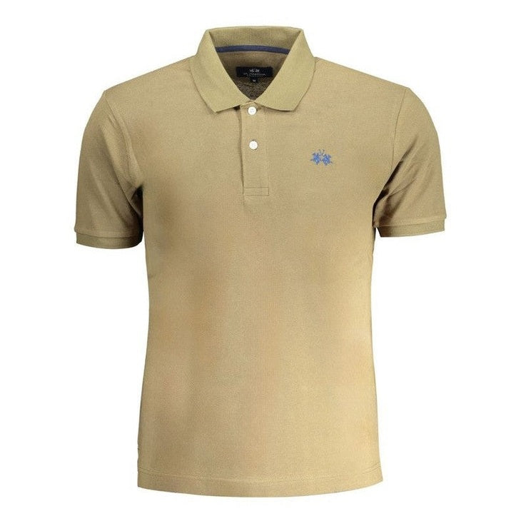 La Martina Green Cotton Men's Polo Shirt - Luxury Designer | Mens Edit