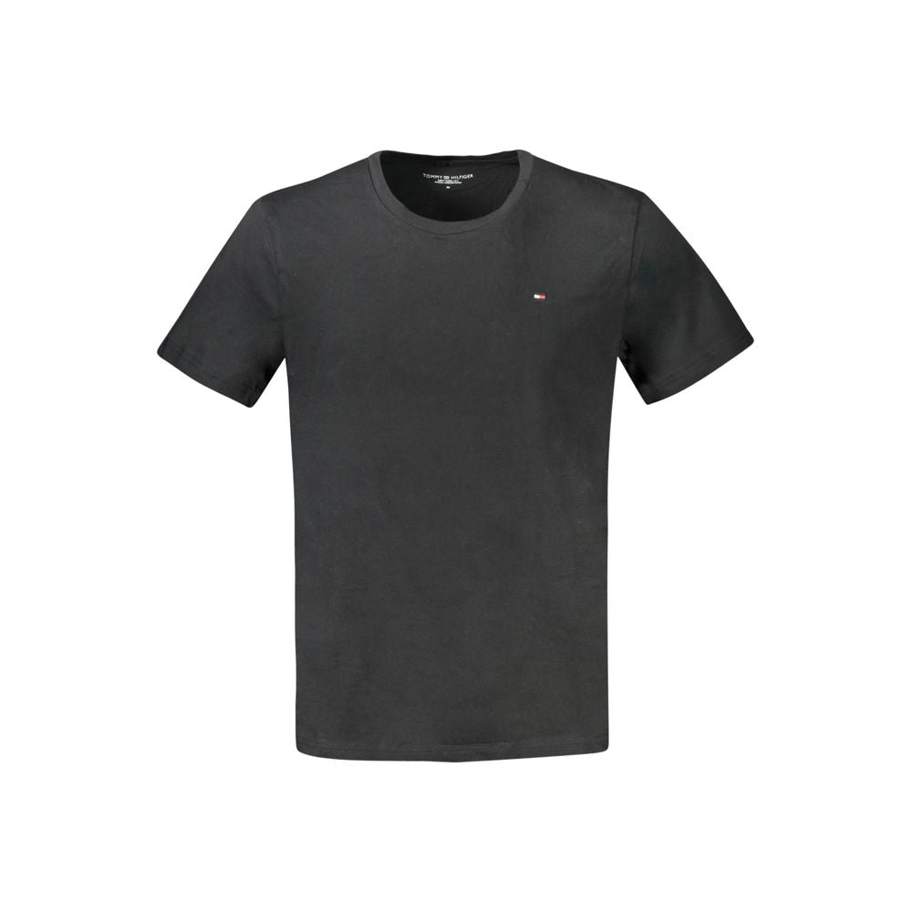 Tommy Hilfiger Μαύρο Βαμβακερό T-Shirt