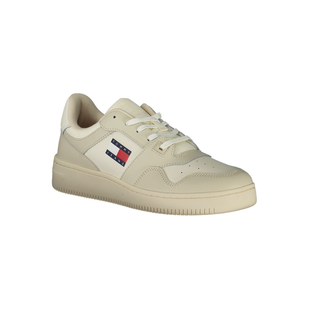 Tommy Hilfiger Δερμάτινο Sneaker Μπεζ