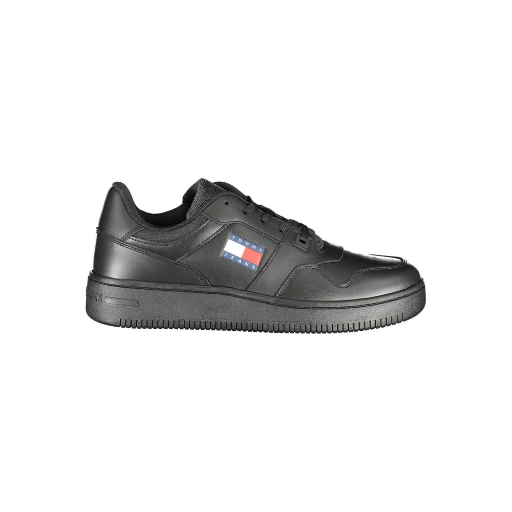 Black Leather Men's Sneaker mens luxury fashion - Mens Edit