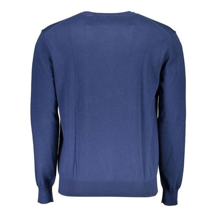 La Martina Cotton Sweater in Blue