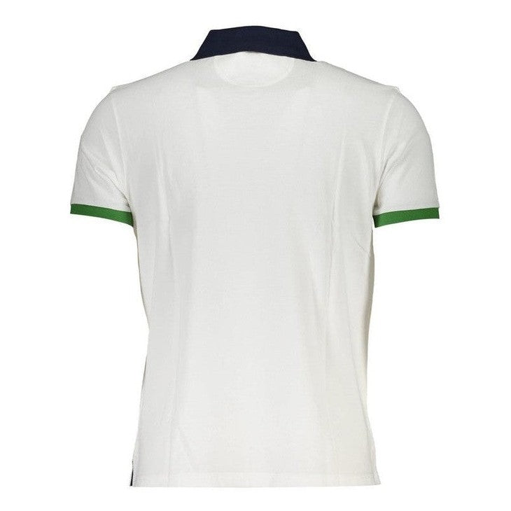 La Martina Cotton Piqué Polo Shirt in White