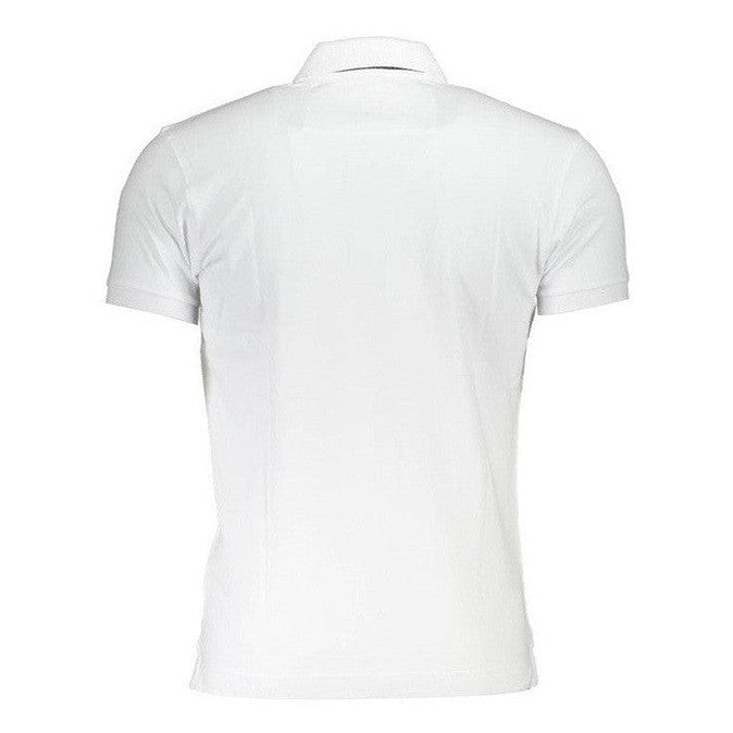 La Martina Slim Fit Cotton Stretch Polo Shirt in White