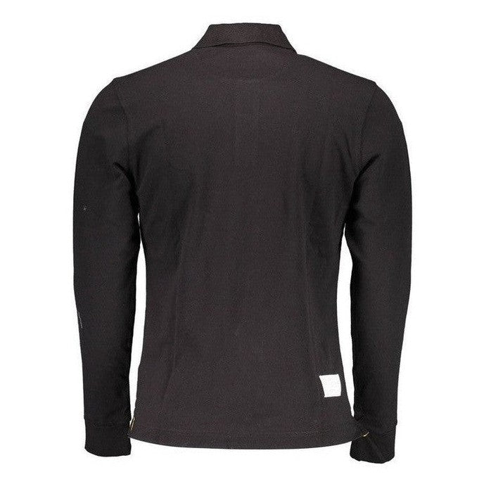 La Martina Long-Sleeve Cotton Polo Shirt in Black