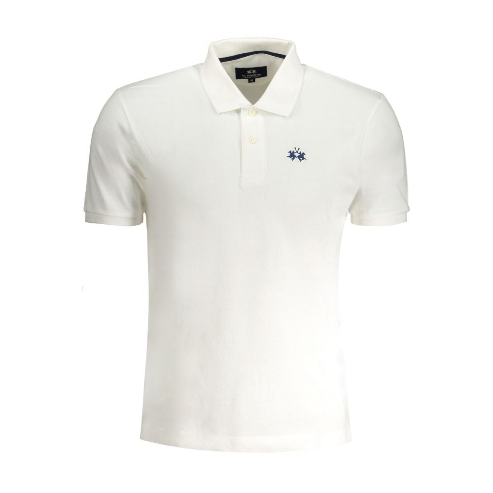 La Martina Cotton Polo Shirt in White mens luxury fashion - Mens Edit