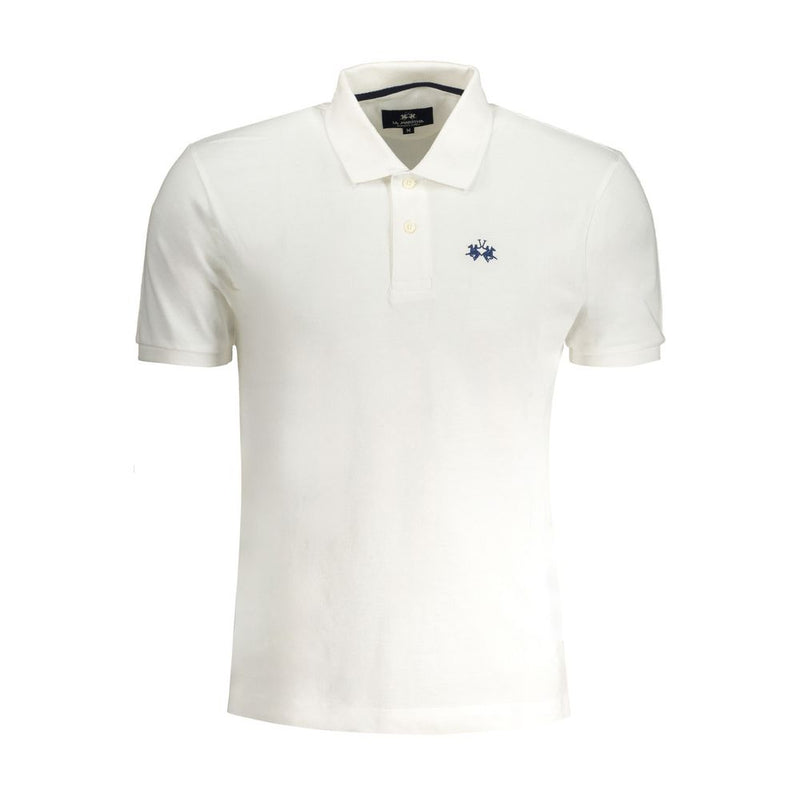 La Martina Cotton Polo Shirt in White mens luxury fashion - Mens Edit