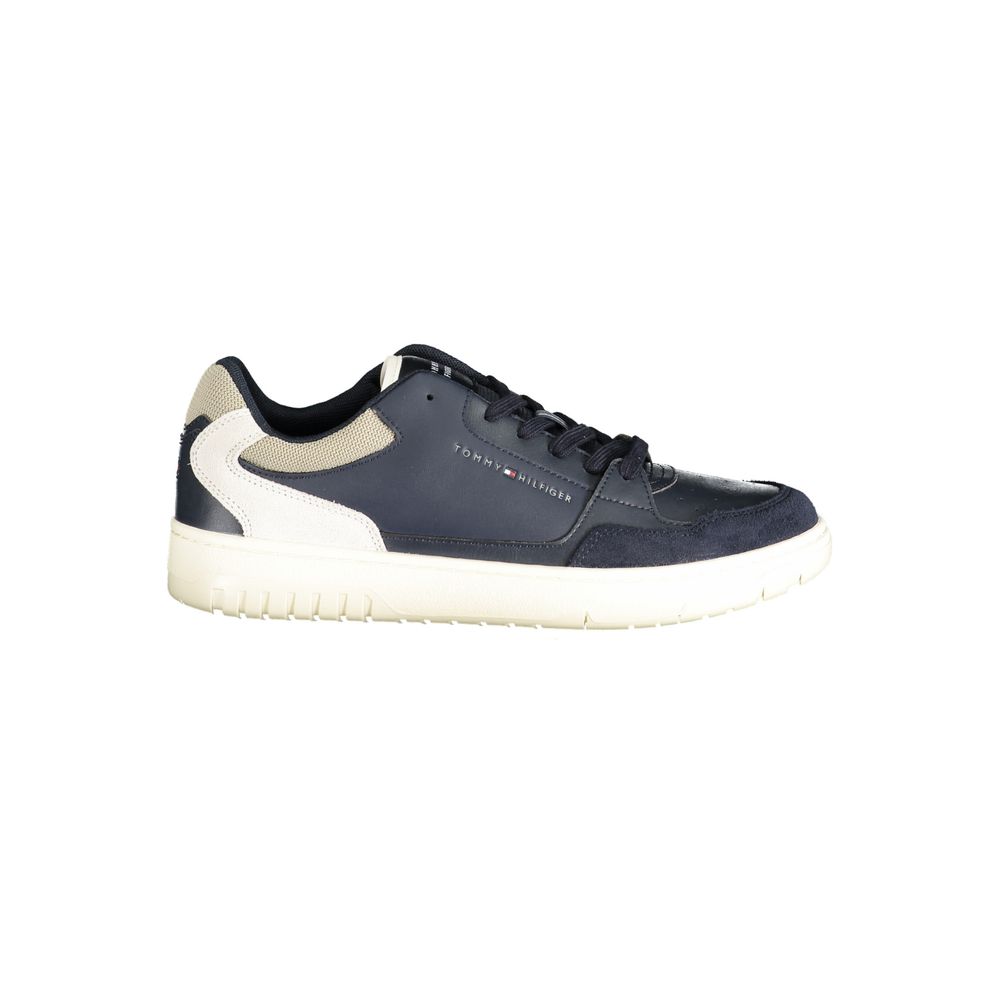 Blue Polyurethane Men Sneaker mens luxury fashion - Mens Edit