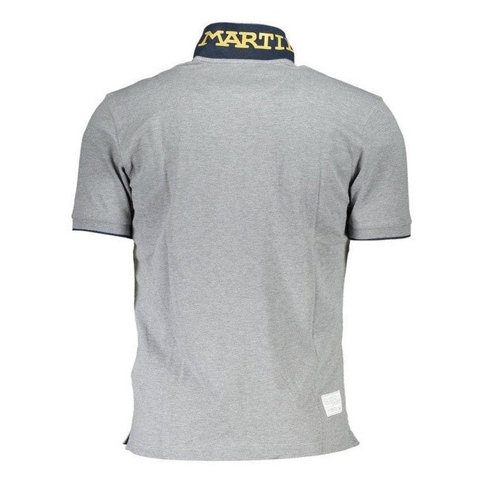 La Martina Cotton Polo Shirt in Grey