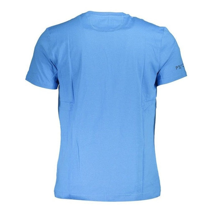 La Martina Blue Graphic Cotton T-Shirt