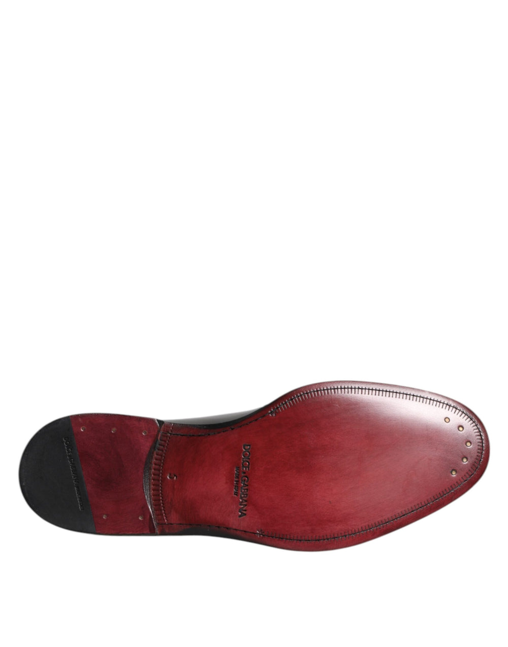 Dolce & Gabbana Calf Leather Lace-Up Derby Shoes in Black