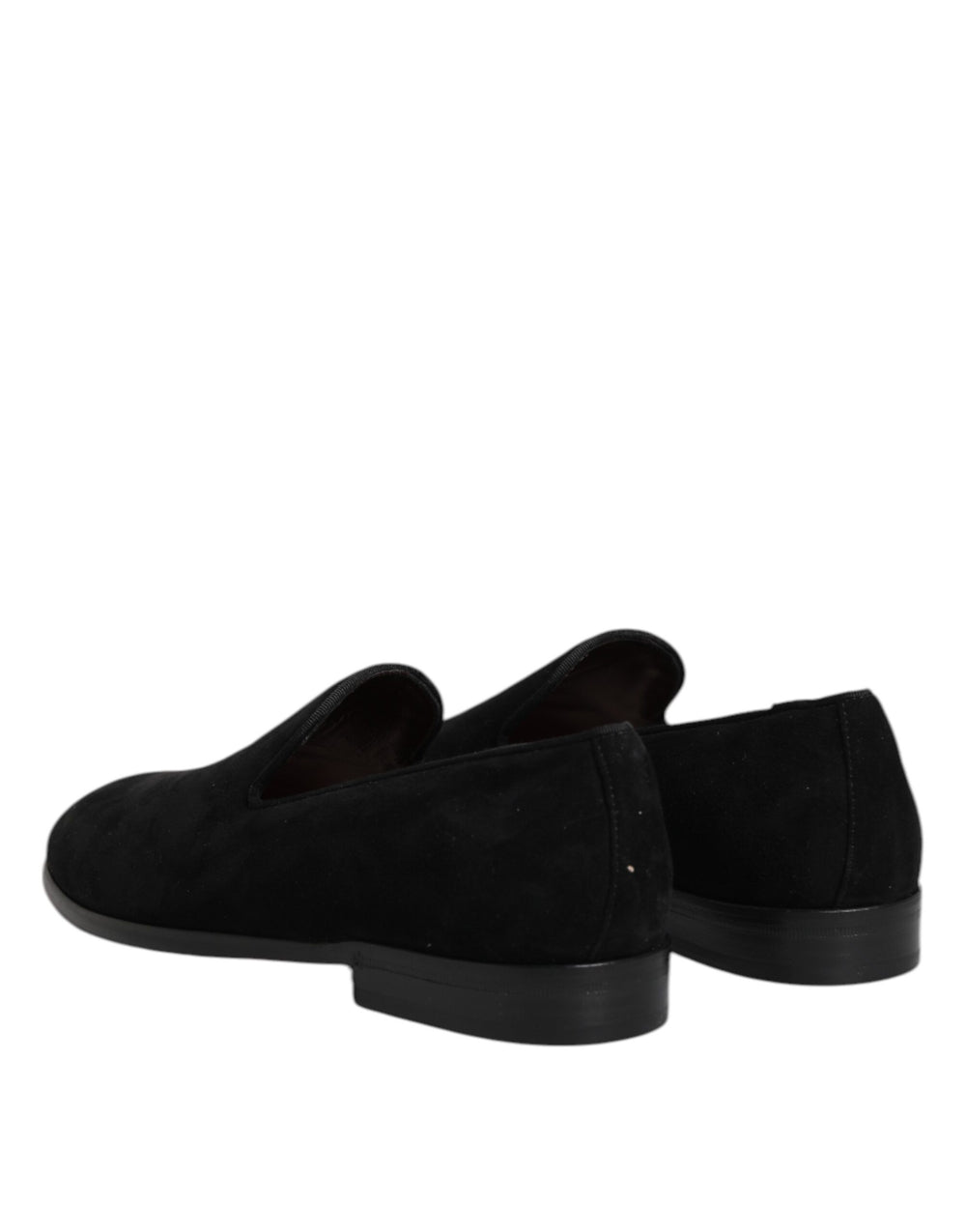 Dolce & Gabbana Suede Slip-On Loafers in Black