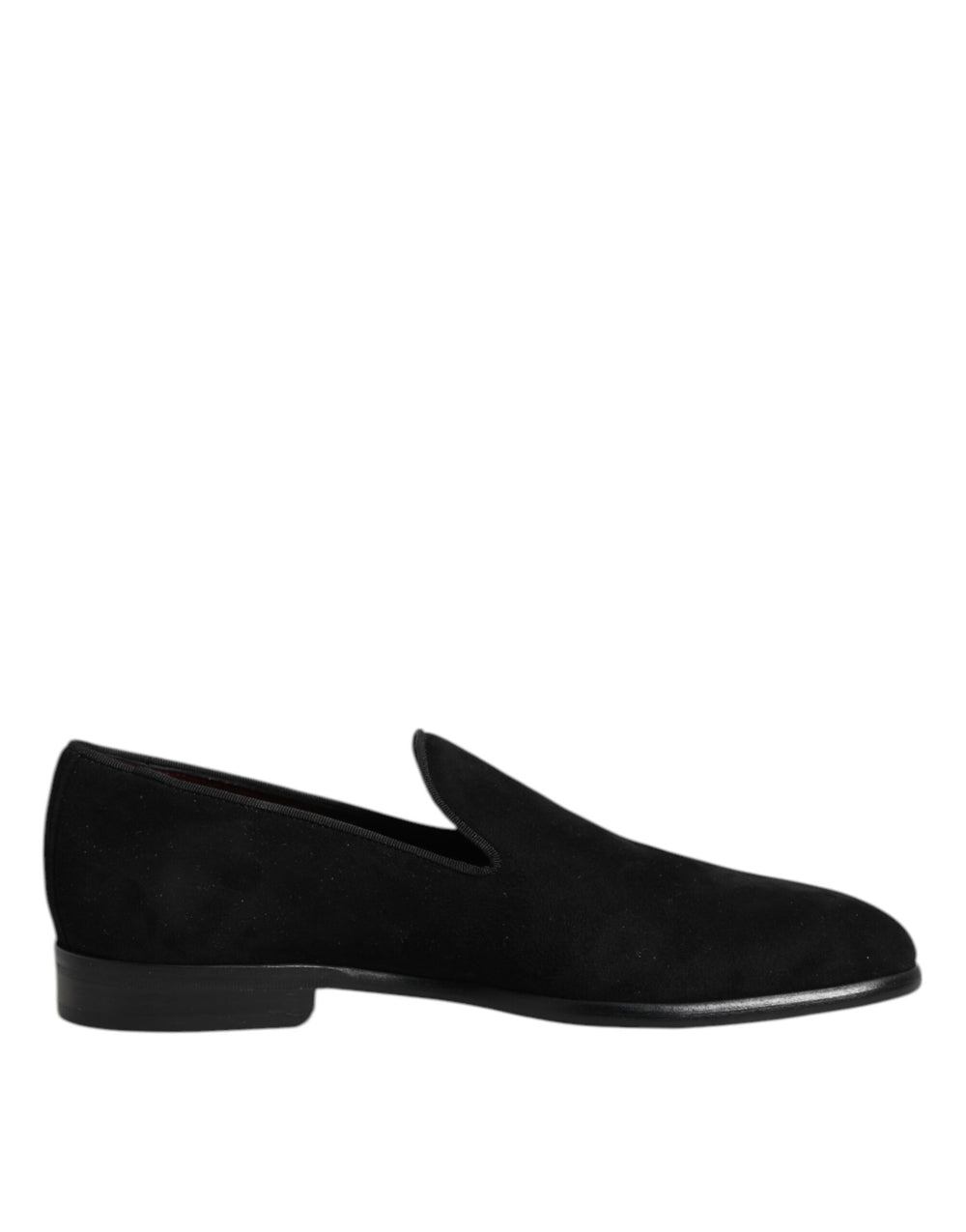 Dolce & Gabbana Suede Slip-On Loafers in Black