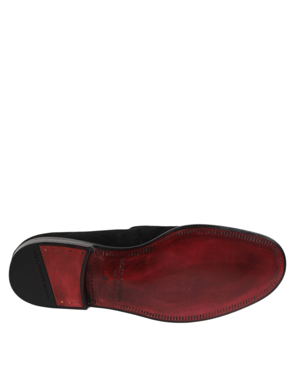 Dolce & Gabbana Suede Slip-On Loafers in Black