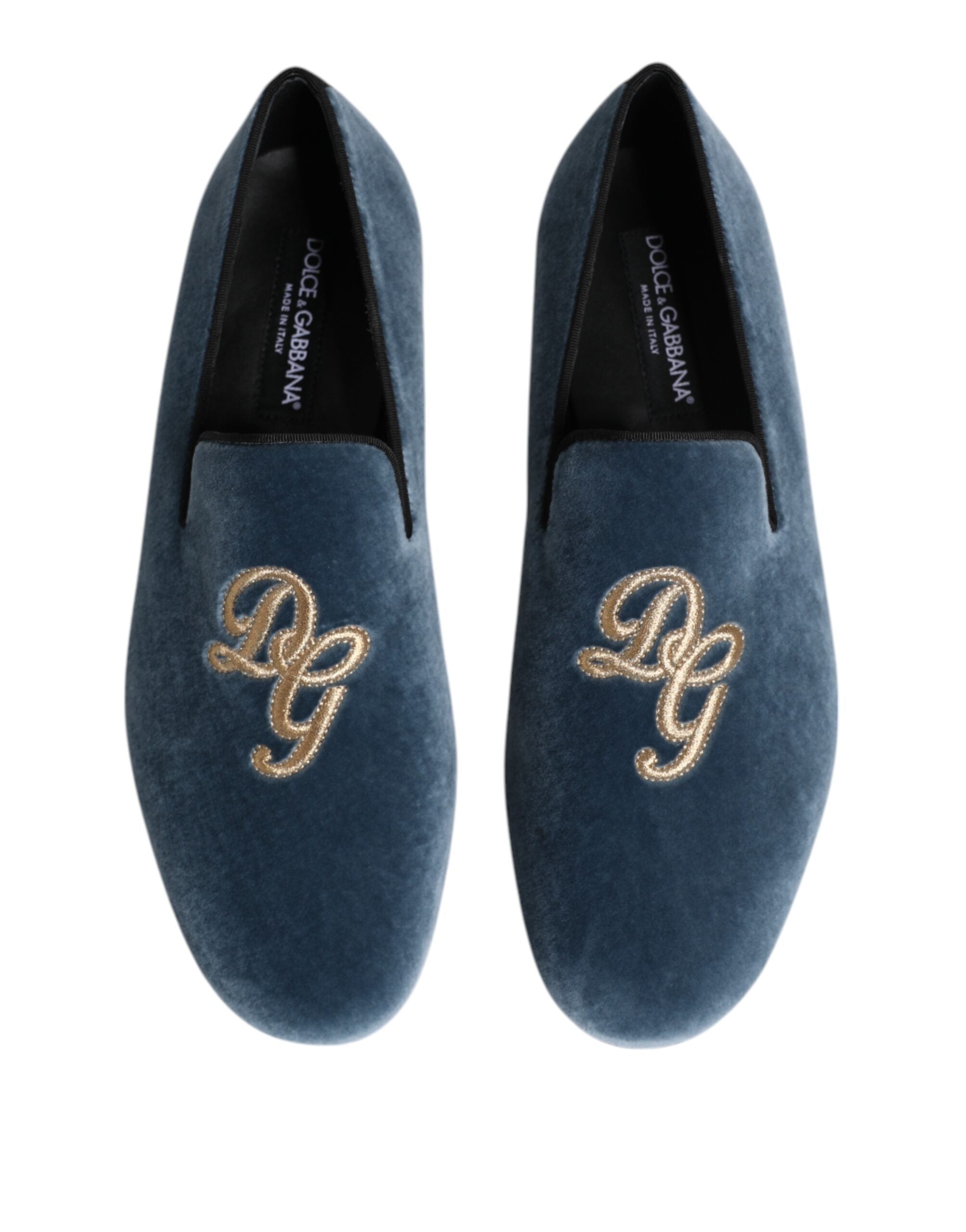 Dolce & Gabbana Loafers από βελούδο σε Μπλε