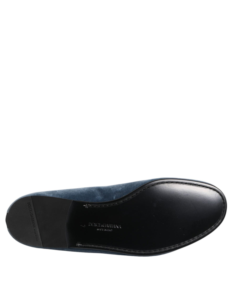 Dolce & Gabbana Velvet Loafers in Blue