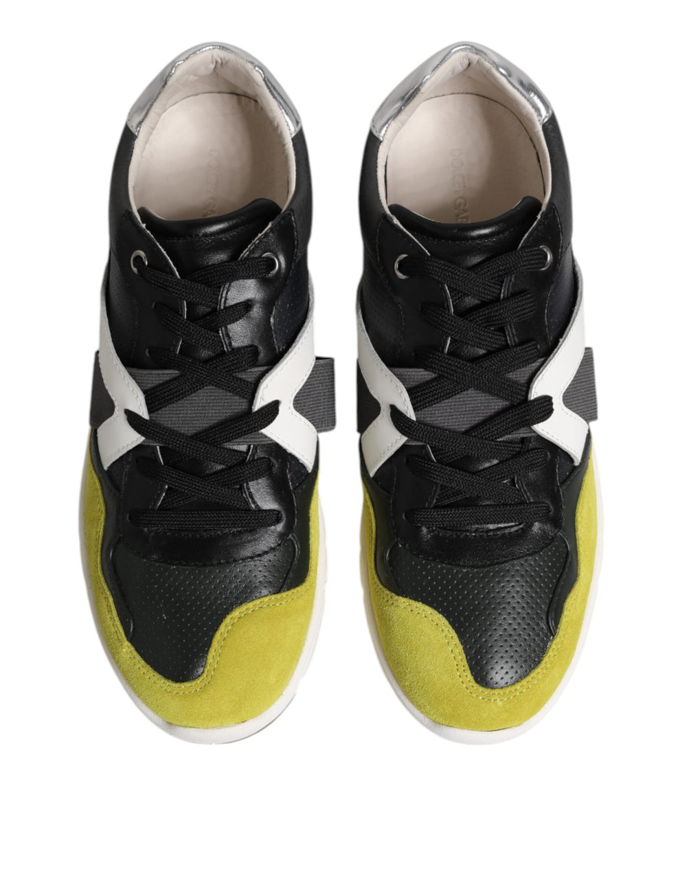 Dolce & Gabbana Calf Leather Low Top Sneakers in Multicolor
