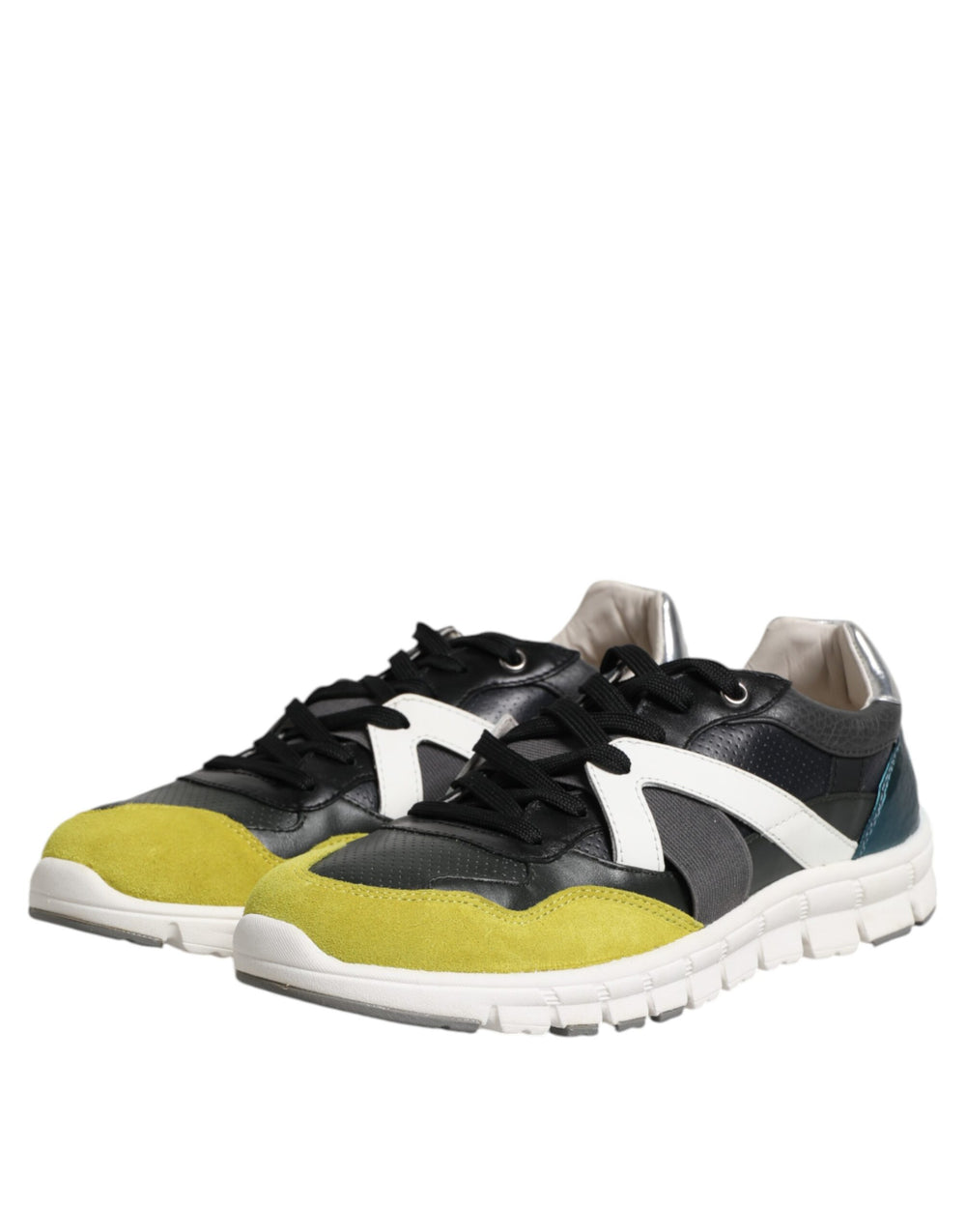 Dolce & Gabbana Calf Leather Low Top Sneakers in Multicolor