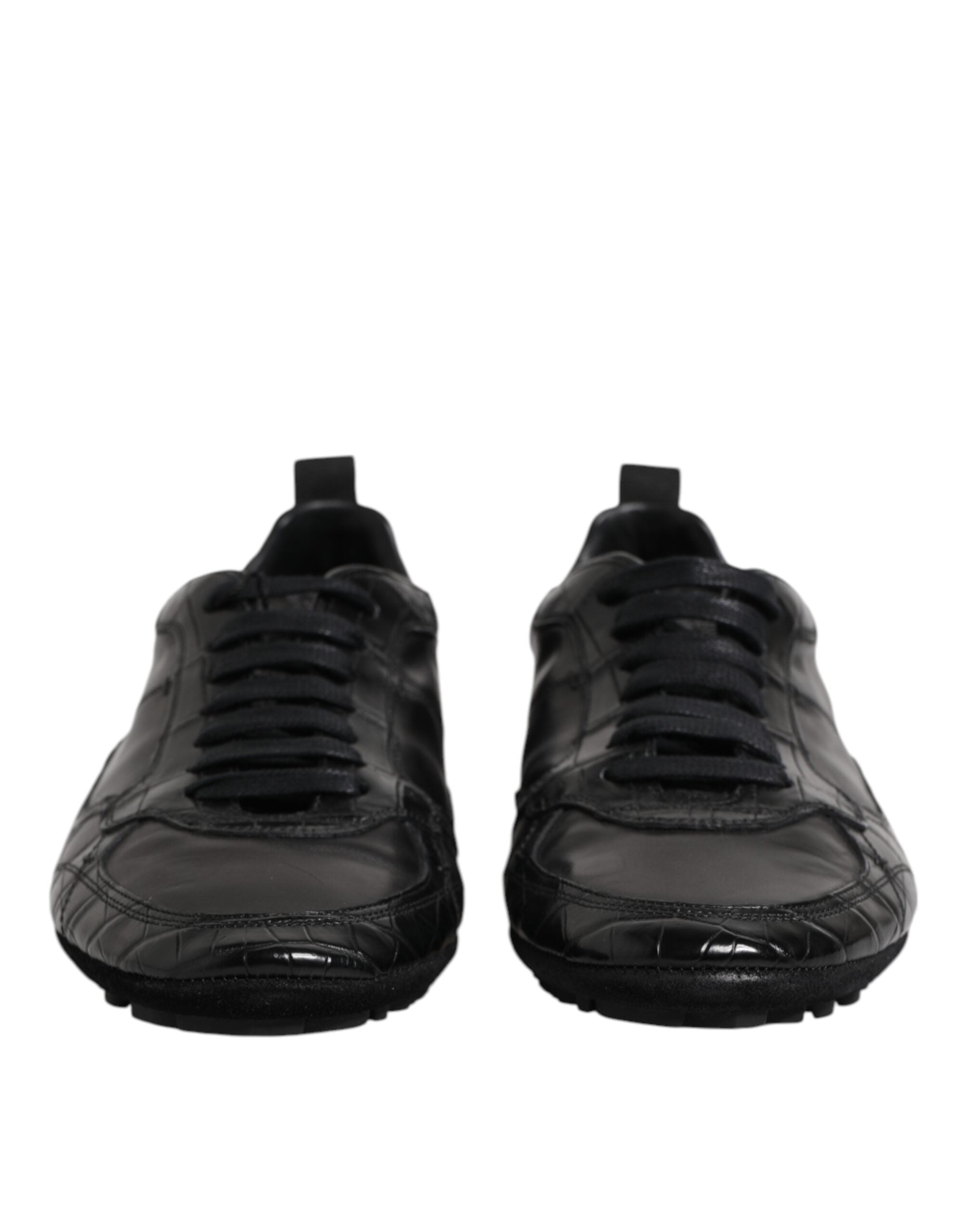 Dolce & Gabbana Sneakers από Εξωτικό Δέρμα σε Μαύρο