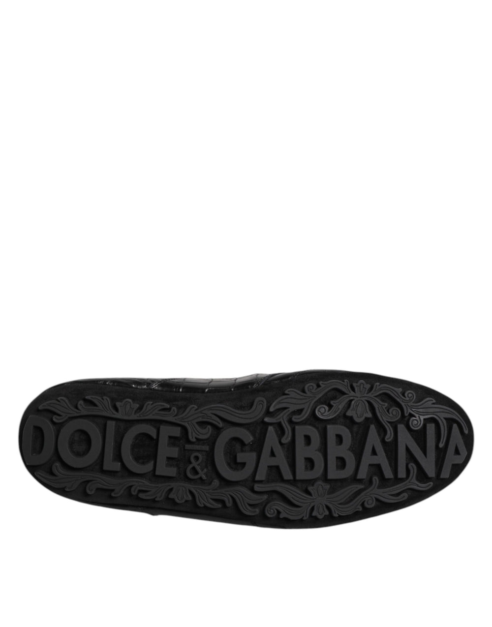 Dolce & Gabbana Exotic Leather Low-Top Sneakers in Black