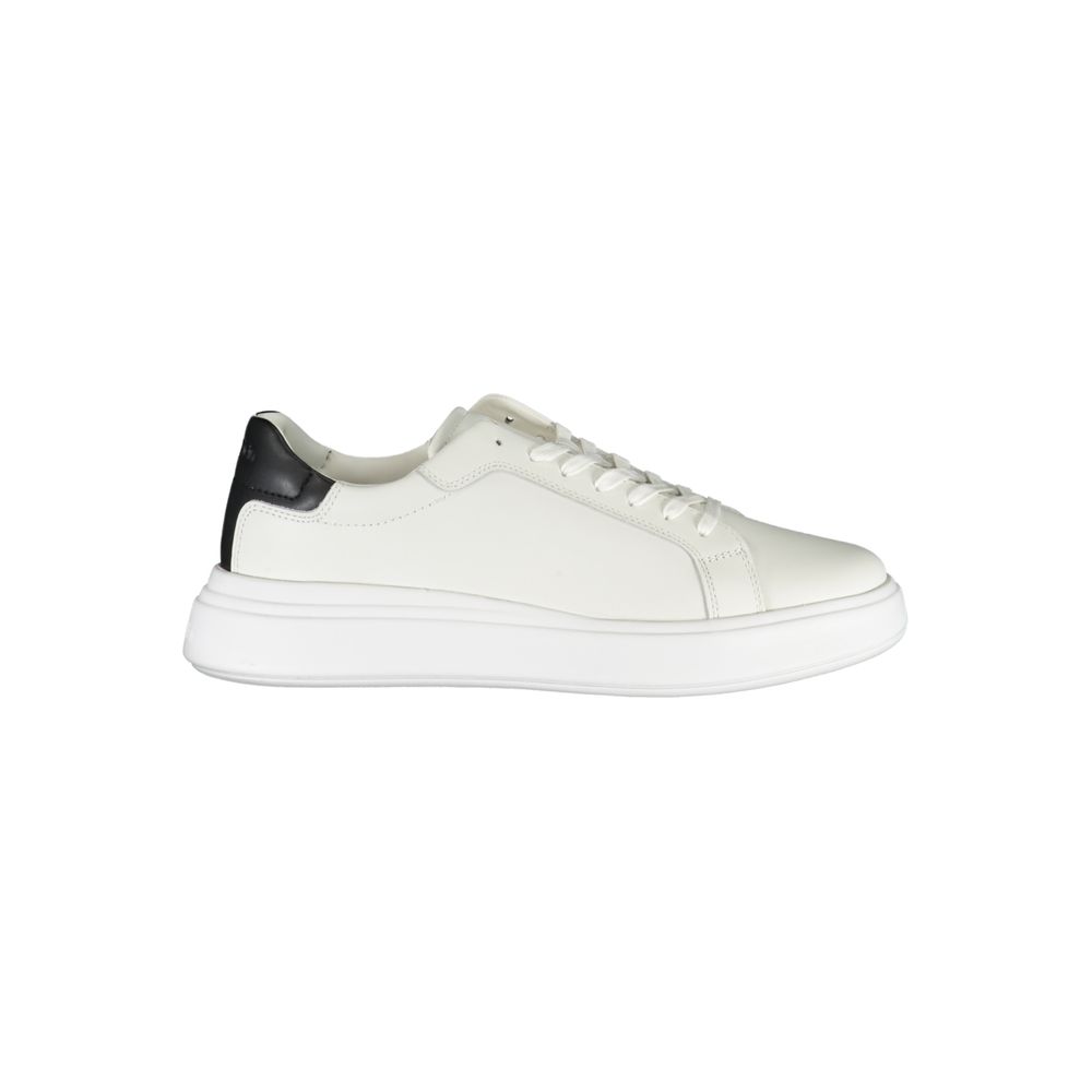 Sleek White Sneakers with Contrast Accents mens luxury fashion - Mens Edit