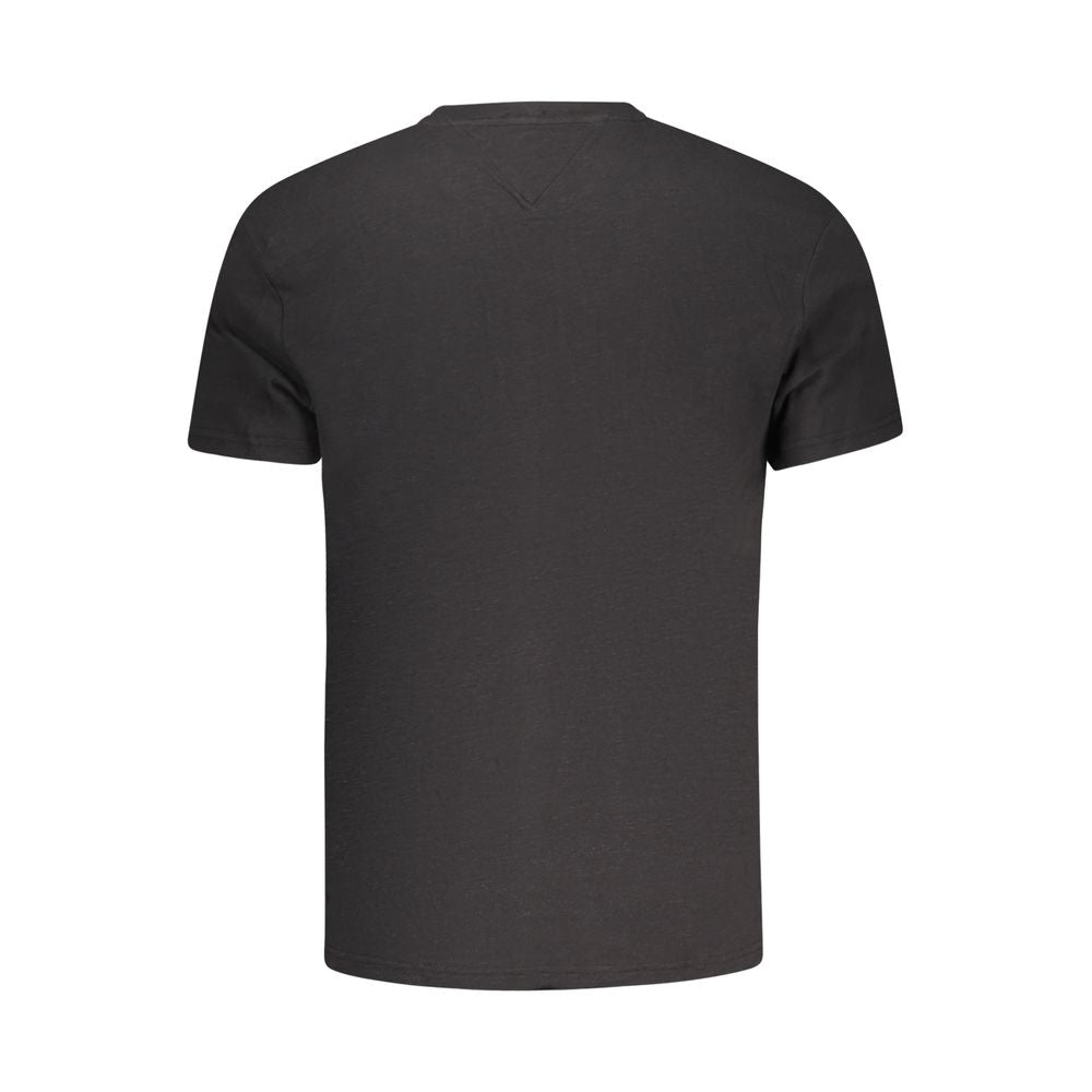 Tommy Hilfiger Μαύρο Βαμβακερό T-Shirt