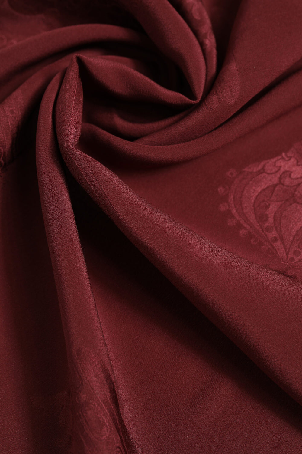 Dolce & Gabbana 100% Silk Foulard Scarf in Maroon