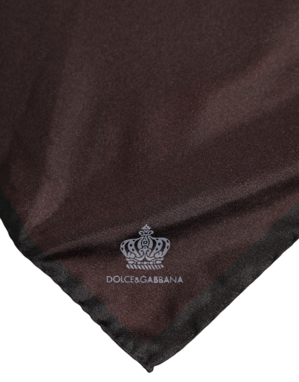 Dolce & Gabbana 100% Silk Square Foulard in Brown