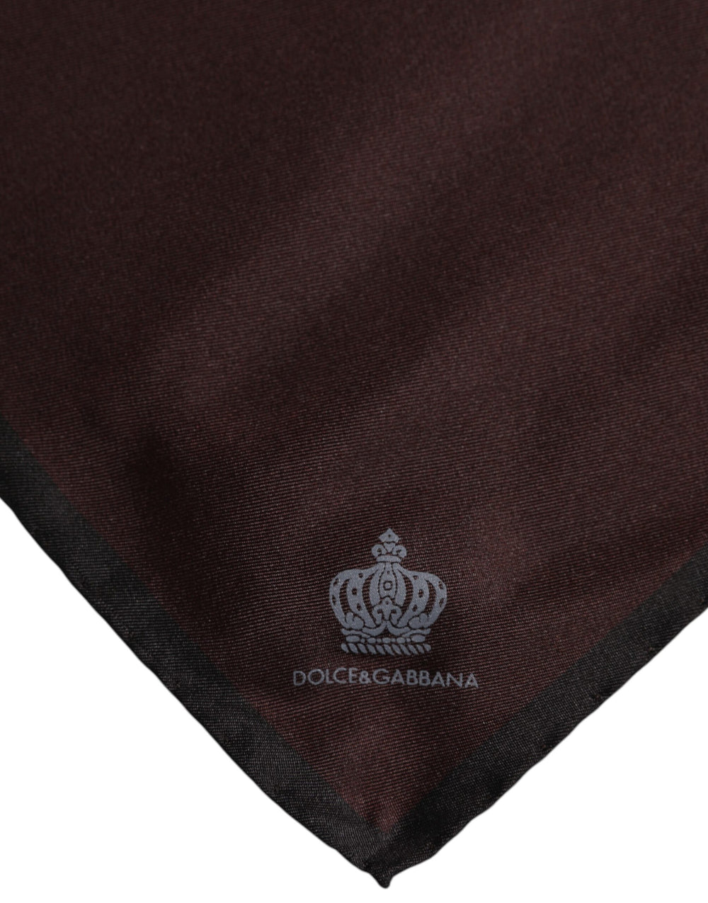 Dolce & Gabbana 100% Silk Square Foulard in Brown