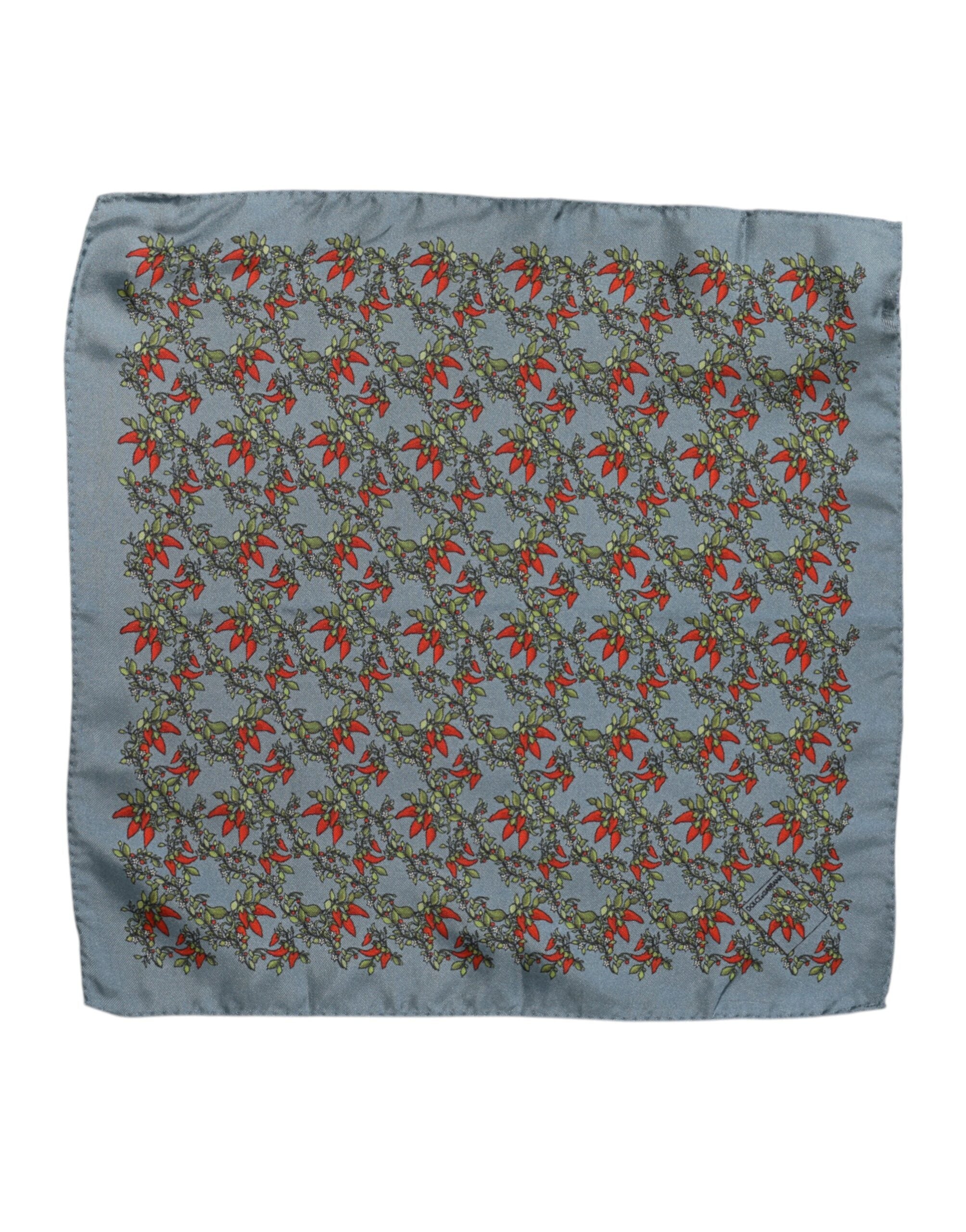 Gray Chilis Silk Square Men Foulard Scarf mens luxury fashion - Mens Edit