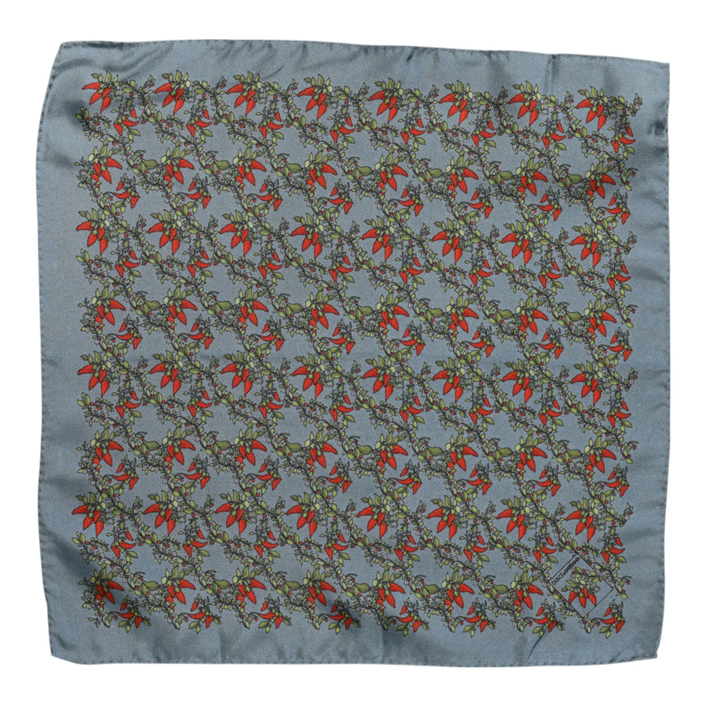Dolce & Gabbana 100% Silk Pocket Square in Grey