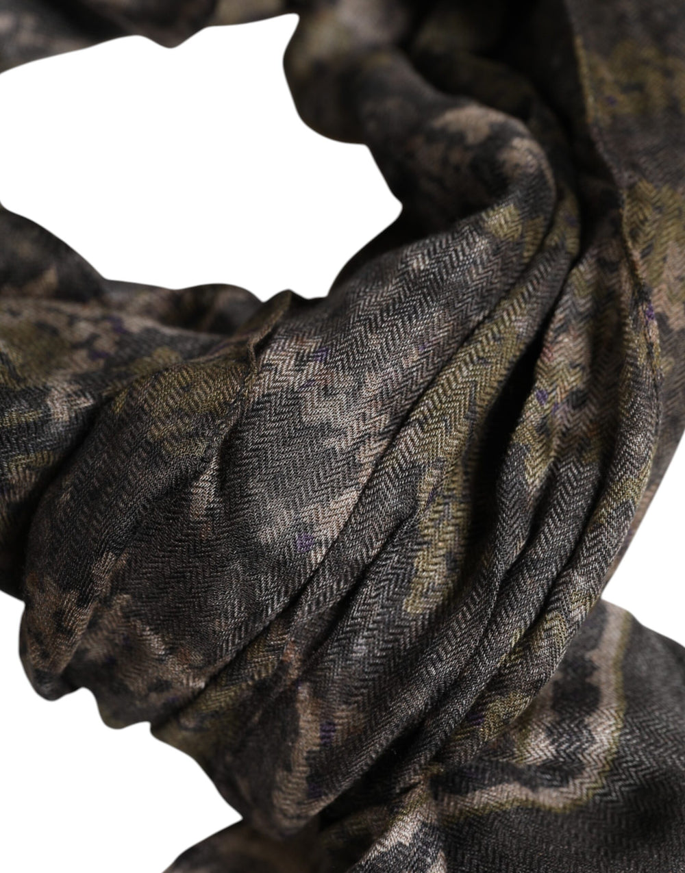 Dolce & Gabbana Camouflage Modal-Cashmere Scarf in Multicolour