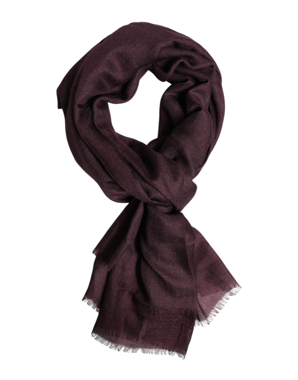 Dolce & Gabbana Cashmere and Silk Neck Warmer Scarf in Maroon