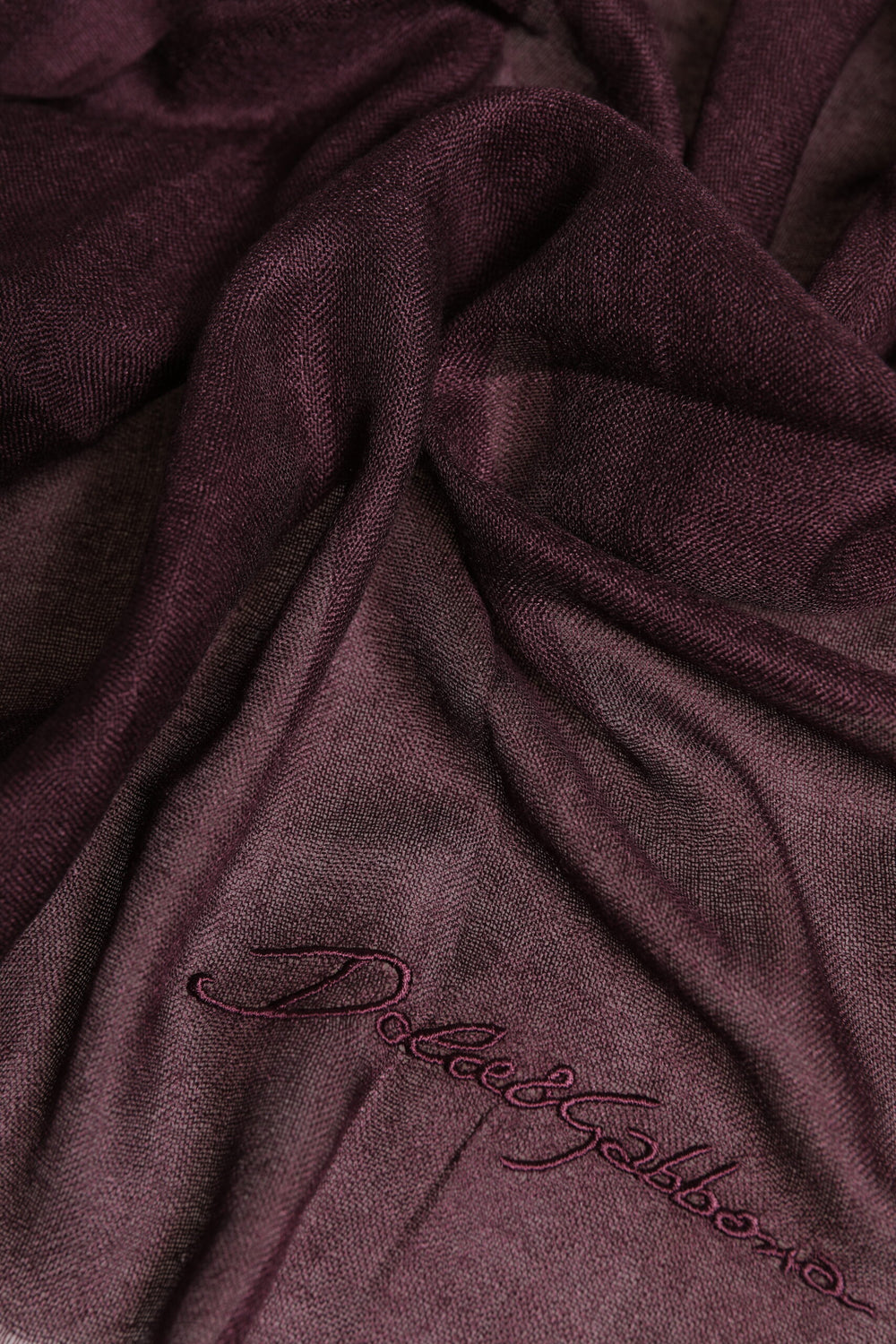 Dolce & Gabbana Cashmere and Silk Neck Warmer Scarf in Maroon