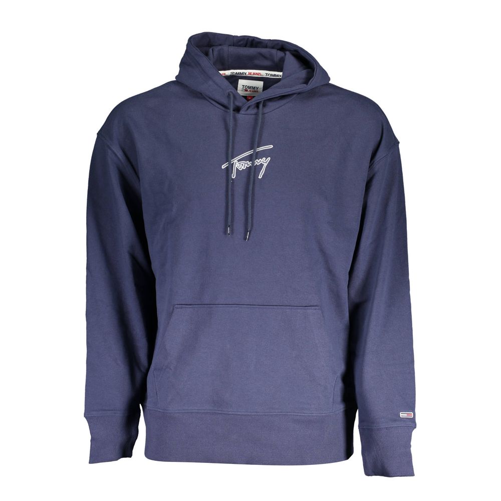 Blue Cotton Men's Hoodie Sweatshirt mens luxury fashion - Mens Edit